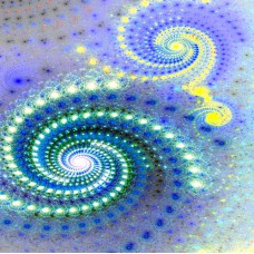 FRACTAL ART DESIGN GREETING CARD Spiral 1